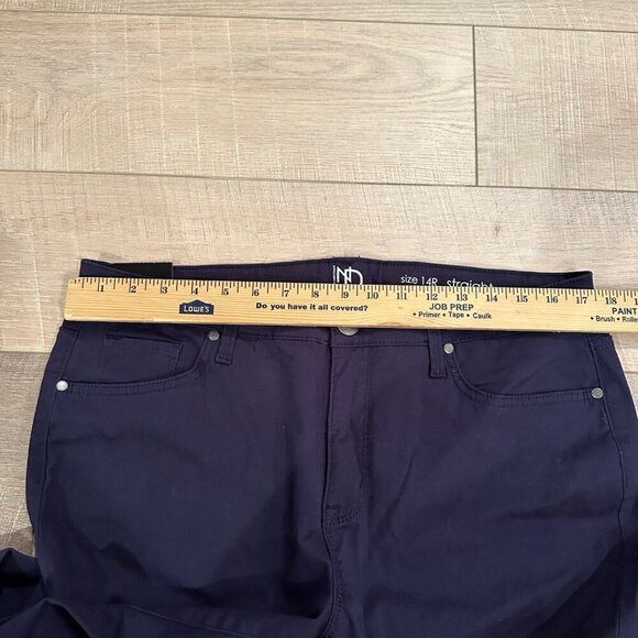NEW DIRECTIONS WOMENS BLUE STRAIGHT LEG PANTS 14R NEW - Picture 5 of 12